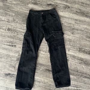 Black cargo pants